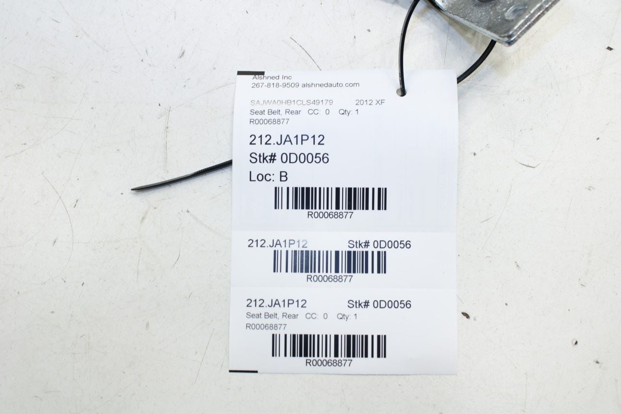12-15 Jaguar XF Portfolio Rear Right and Left Side 2nd Row Seat Belt Buckle Set - Alshned Auto Parts