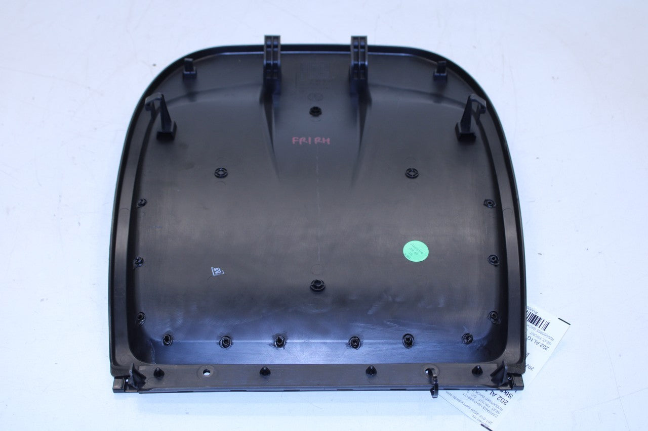 17-19 Alfa Romeo Giulia Ti Front Passenger Right Side Seat Back Panel Cover Trim - Alshned Auto Parts
