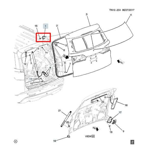 2017-2023 GMC Acadia SLT-1 Rear Liftgate RH and Left Side Hinge Set 84102006 OEM - Alshned Auto Parts