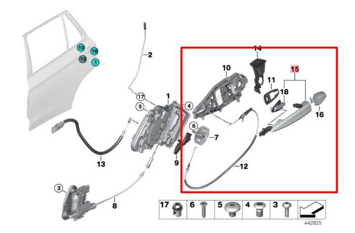 2014-18 BMW X5 xDrive35i 3.0L AWD Rear Driver Left Side Door Exterior Handle - Alshned Auto Parts