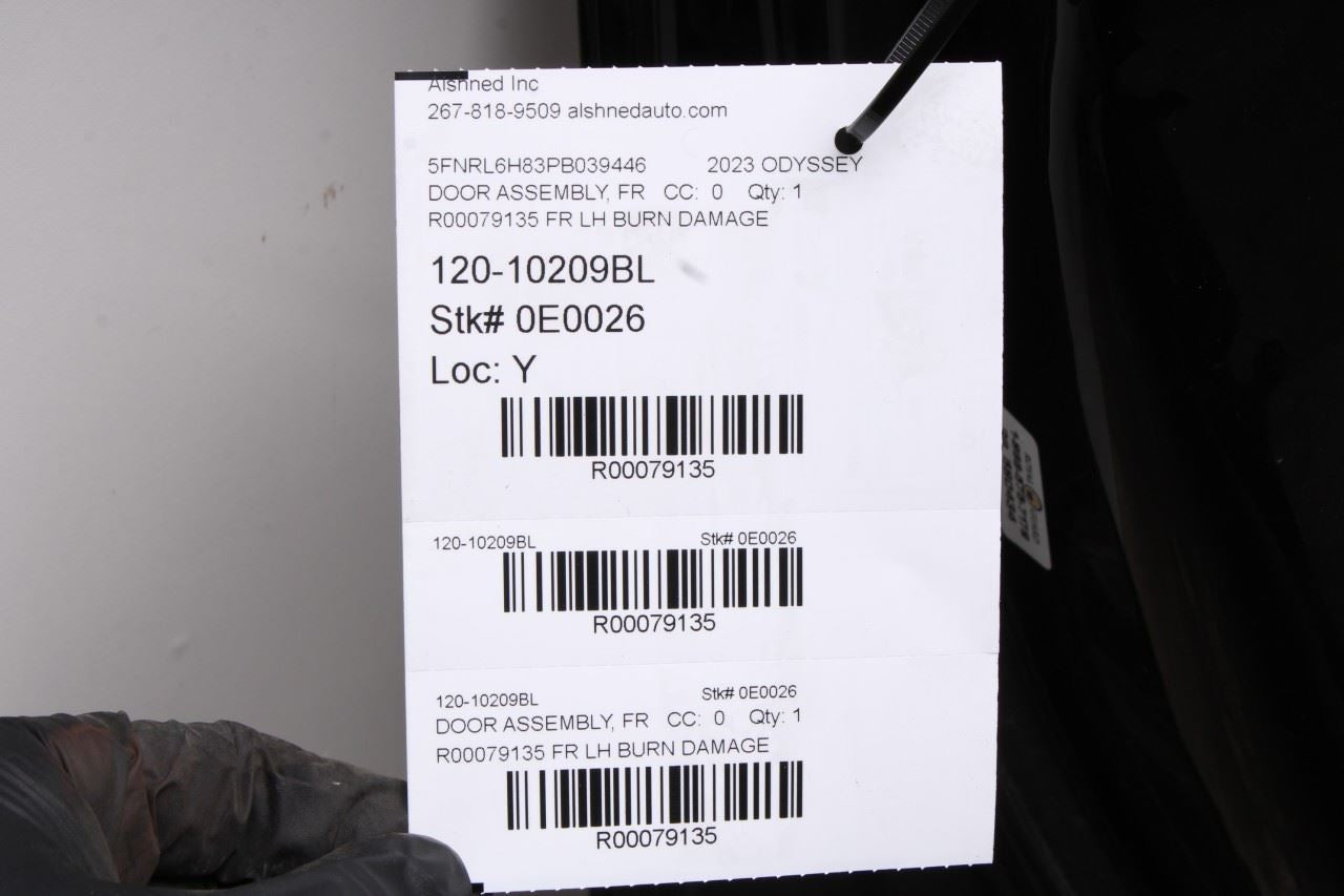 2019-26 Honda Odyssey Touring Front Left Door Shell Panel 67050-THR-A02ZZ *ReaD* - Alshned Auto Parts