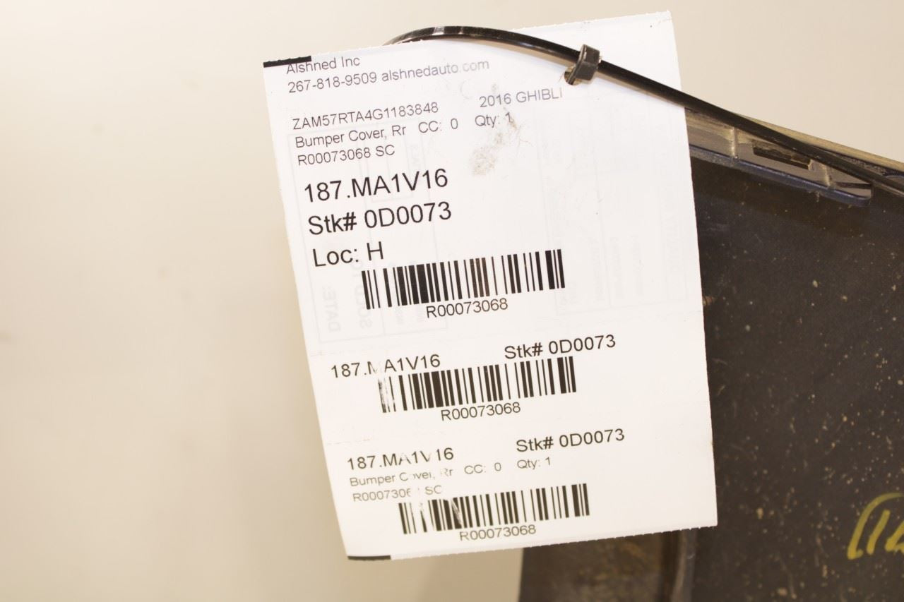 2014-2020 Maserati Ghibli S Q4 Rear Bumper Cover 6700423610 OEM - Alshned Auto Parts