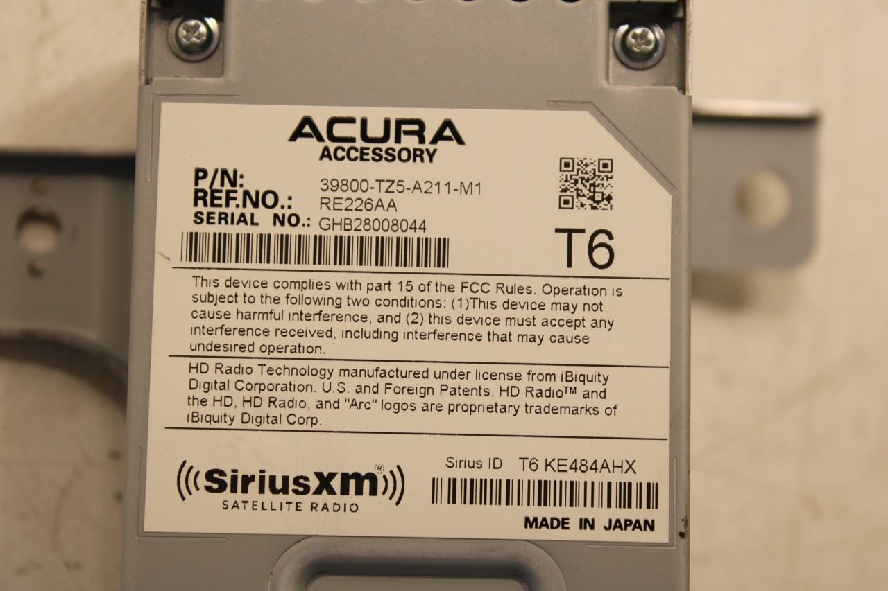 2017 Acura MDX Advance Radio Satellite Tuner 39800-TZ5-A21 OEM - Alshned Auto Parts
