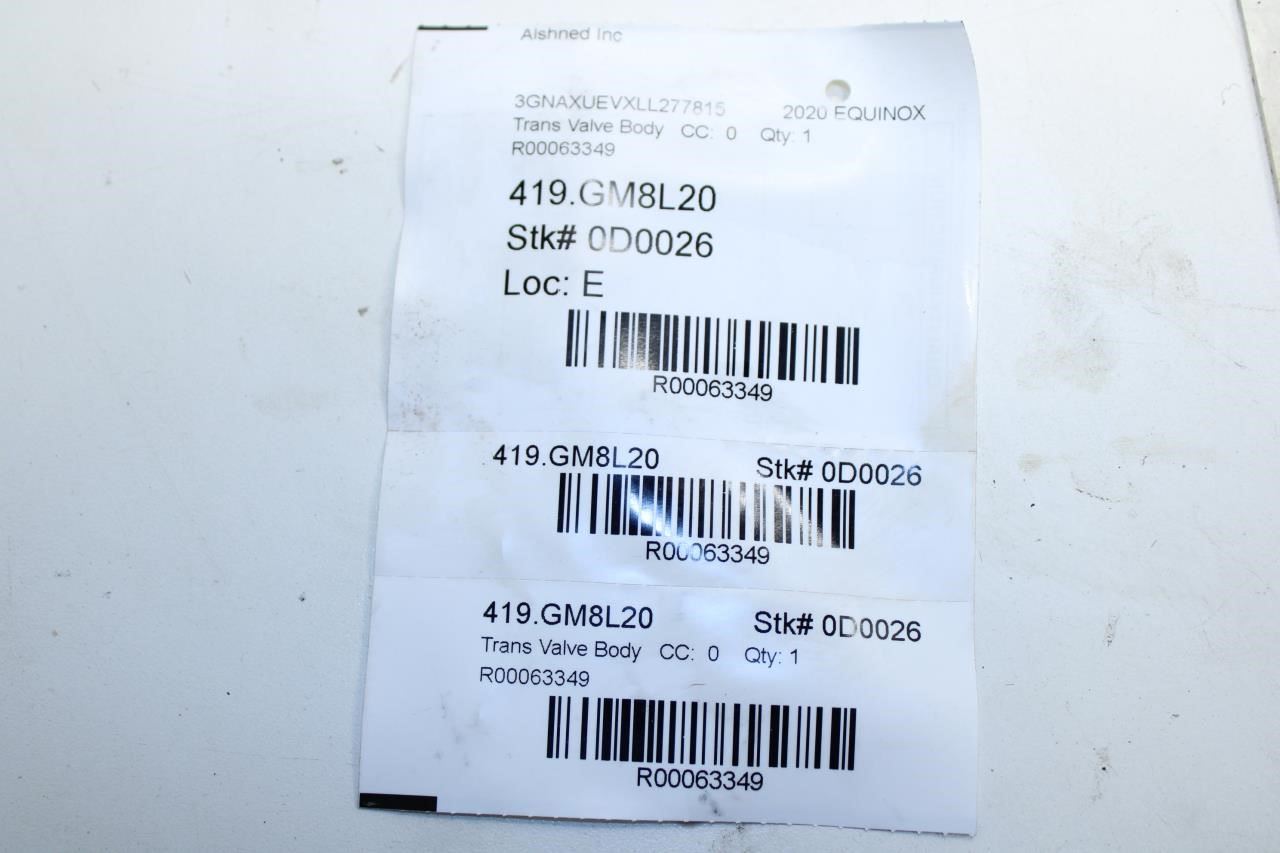 2012-2023 Chevrolet Equinox LT AWD Automatic Transmission Valve Body 24249346 - Alshned Auto Parts