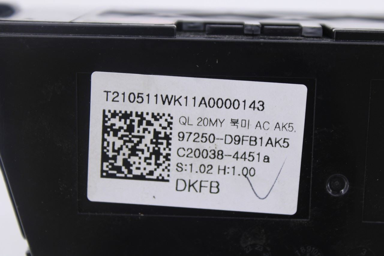 2020-22 KIA Sportage Nightfall Dash AC Heater Temperature Climate Control *ReaD*18