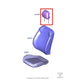 2019-2023 Ford Mustang GT Coupe Front Seat Headrest Cloth KR3Z-63611A08-AB OEM - Alshned Auto Parts