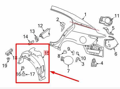 16-20 Nissan Maxima RR LH Quarter Wheelhouse Liner Splash Shield 76749-4RA0A OEM - Alshned Auto Parts