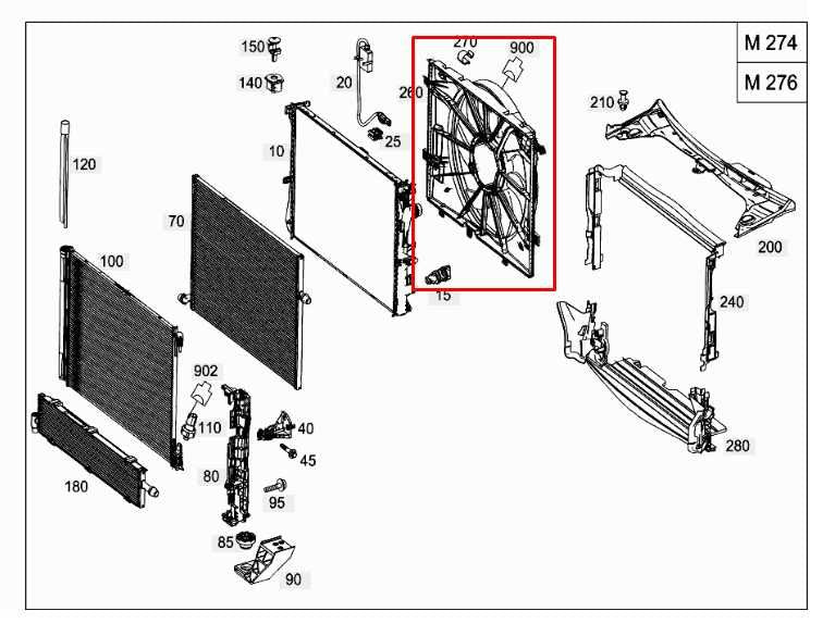 15-23 Mercedes-Benz C300 4Matic 2.0L Radiator Cooling Fan Motor Assembly *ReaD* - Alshned Auto Parts