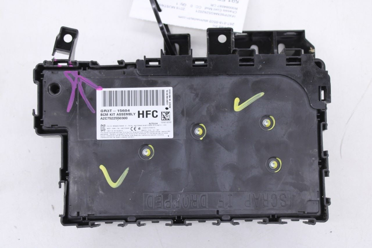 2015-17 Ford Mustang Conv V6 3.7L BCM Body Control Module Fuse Relay Box *ReaD* - Alshned Auto Parts