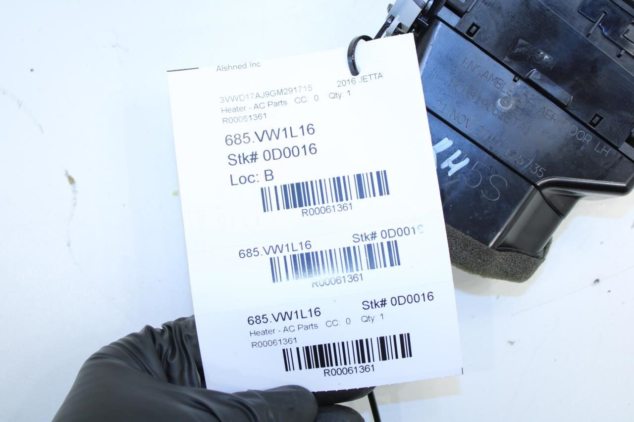 16-18 Volkswagen Jetta Sport FR RH Dash Outer Air Vent Grille 5C6-819-062-E-TAI - Alshned Auto Parts