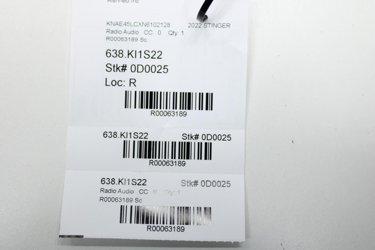 2022-2023 Kia Stinger GT1 Dash Information Display Screen 96525-J5AA0FHV OEM - Alshned Auto Parts