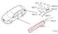 15-24 Nissan Murano Platinum 3.5L Front Door Driver Left Side Lower Trim Molding - Alshned Auto Parts