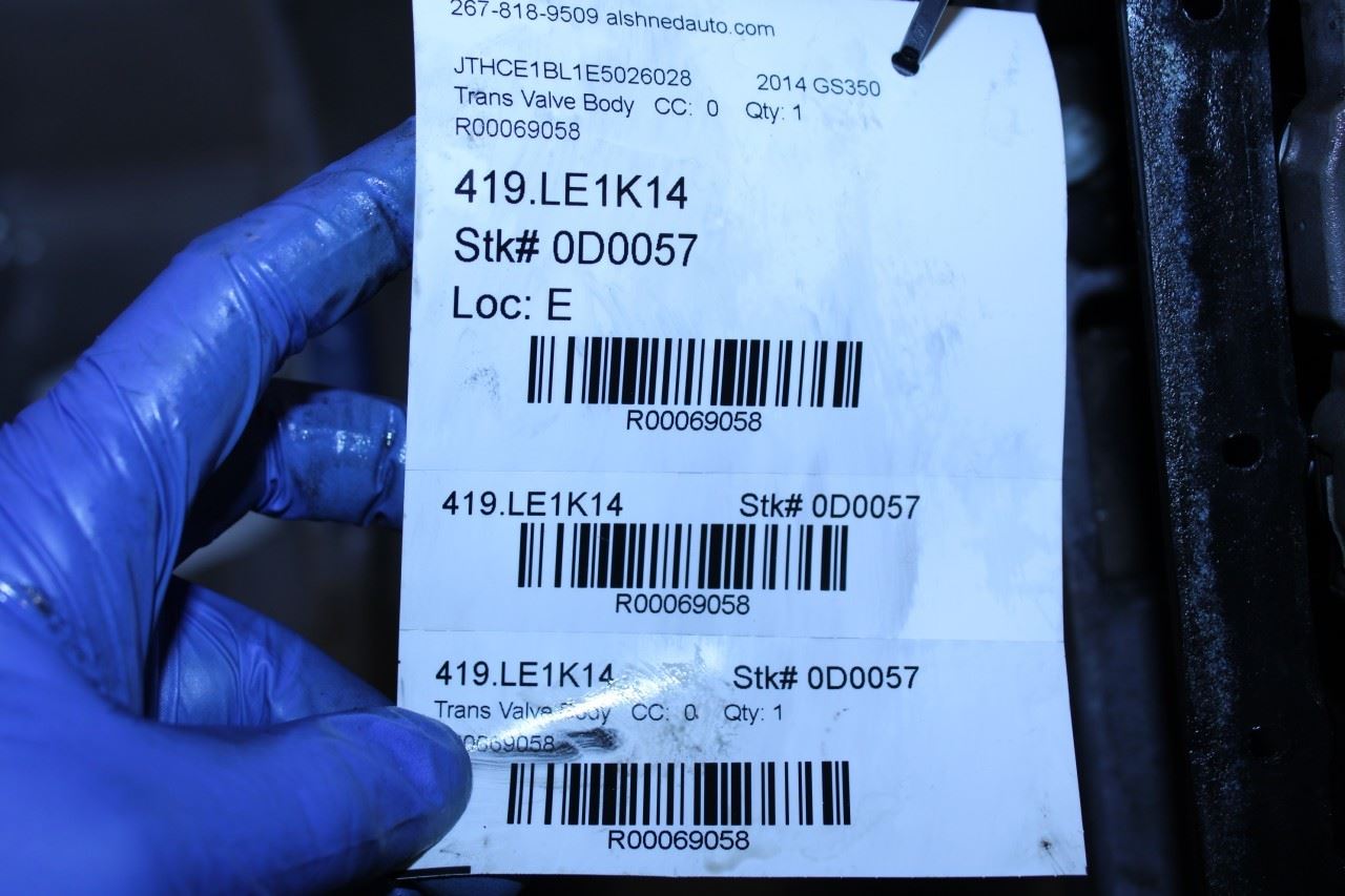 2013-2015 Lexus GS350 3.5L AWD Auto Transmission Valve Body with Oil Pan Pair - Alshned Auto Parts