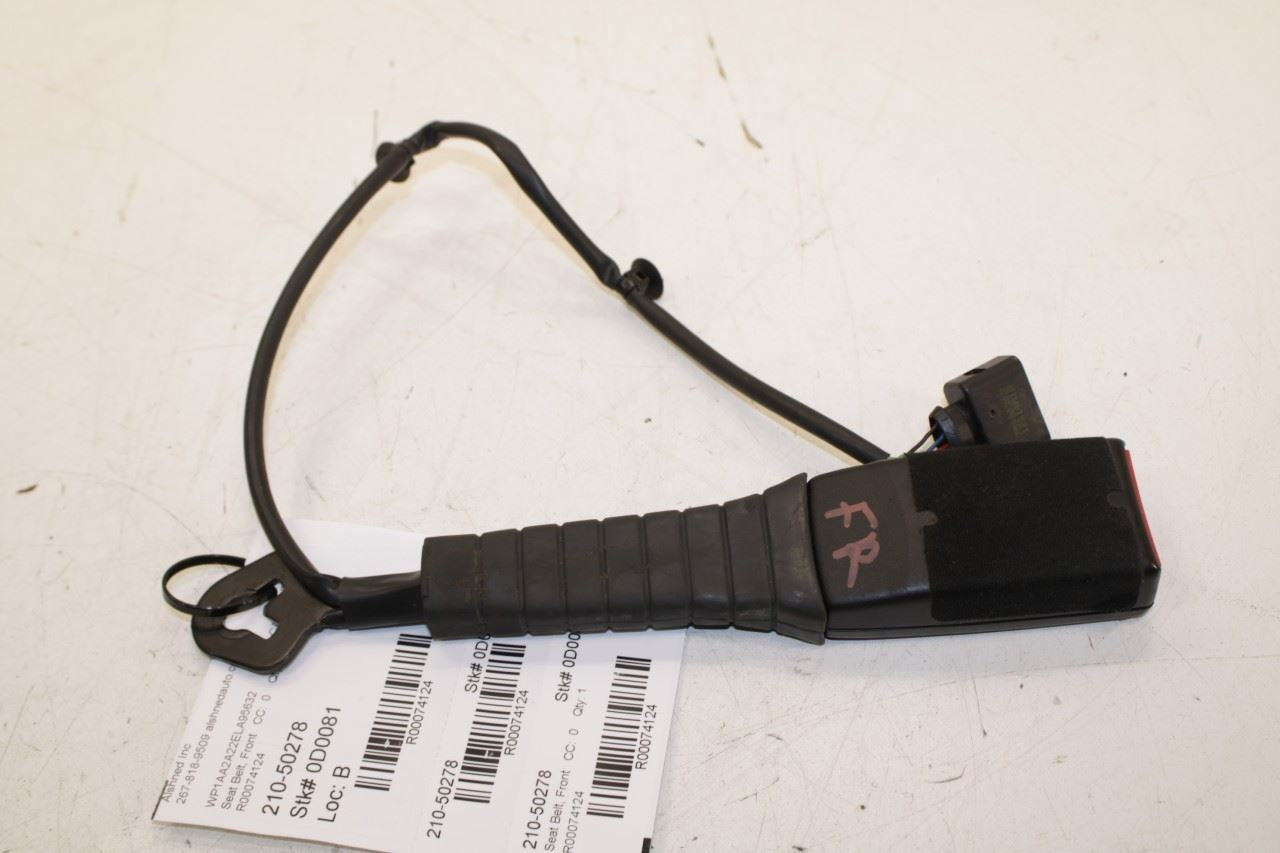 11-18 Porsche Cayenne Platinum 3.6L Front Passenger Right Side Seat Belt Buckle - Alshned Auto Parts