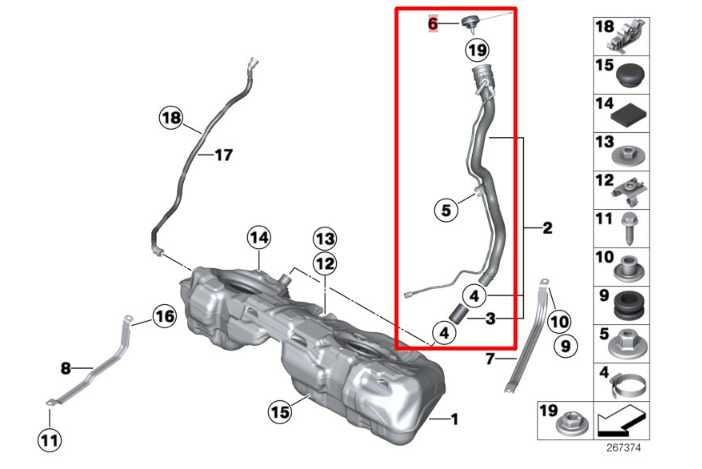 2017-2020 BMW 430i xDrive 2.0L Fuel Filler Neck Hose Tube Pipe 16117483169 OEM1