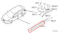 15-24 Nissan Murano Platinum Front Left Door Exterior Lower Molding 80871-5AA0A - Alshned Auto Parts