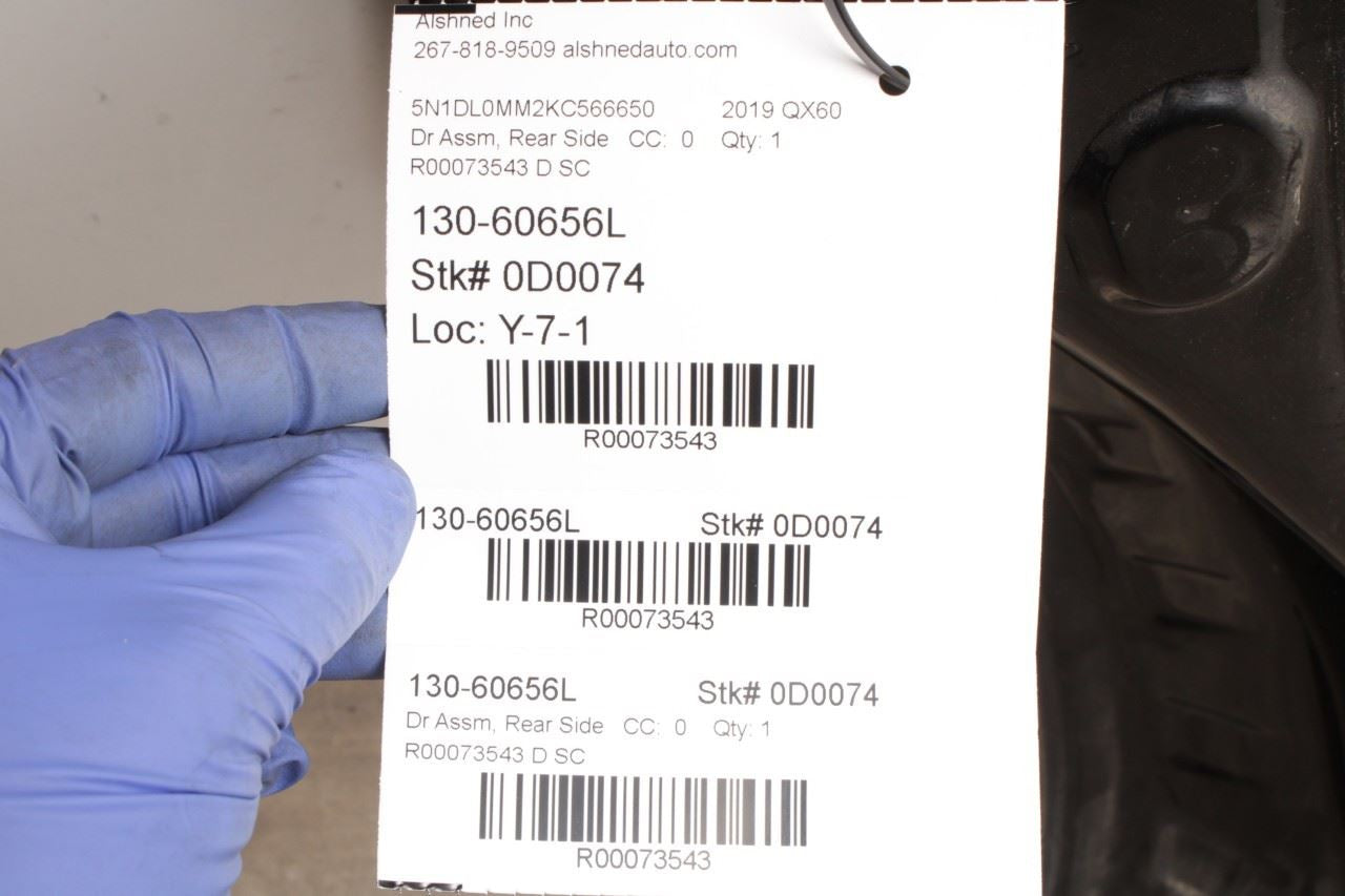 2016-20 Infiniti QX60 Rear Left Driver Side Door Shell Panel 82101-3JC1A *ReaD* - Alshned Auto Parts