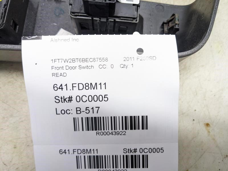 11-14 Ford F250SD Front Right Power Window Switch BC3T-14B132-BB37NE OEM *ReaD* - Alshned Auto Parts