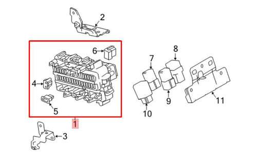 17-22 Nissan Rogue Sport SL AWD Cabin Instrument Panel Fuse Relay Junction Block - Alshned Auto Parts