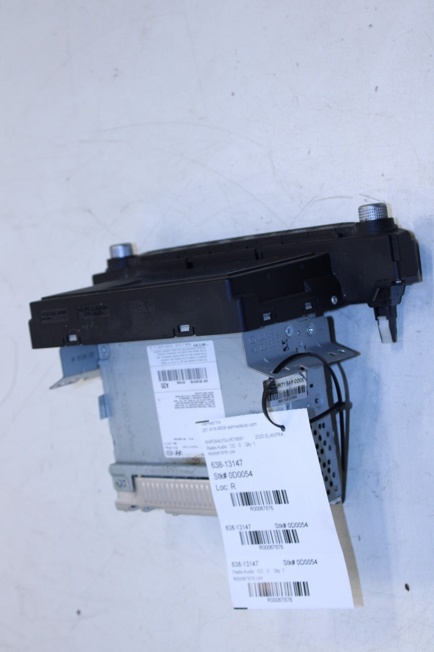 2019-2020 Hyundai Elantra SEL Radio Faceplate Control Receiver w/ 7.0'' Display - Alshned Auto Parts