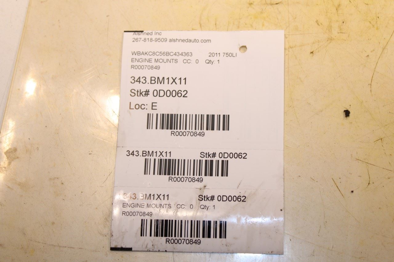 2010-15 BMW 750Li xDrive Left and Right Engine Support Mount Bracket 22116777621 - Alshned Auto Parts
