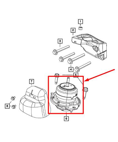 2011-21 Jeep Grand Cherokee 3.6L Front Left Engine Mount Isolator 68252518AA OEM - Alshned Auto Parts