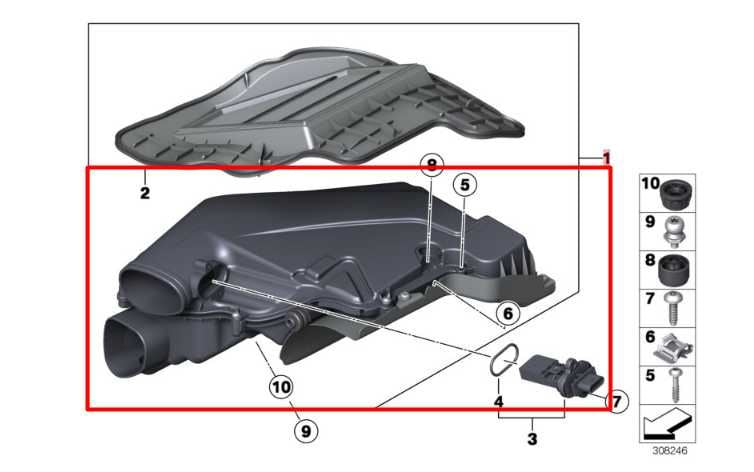 13-15 BMW 750i xDrive 4.4L Engine Driver Left Side Air Intake Cleaner Filter Box - Alshned Auto Parts