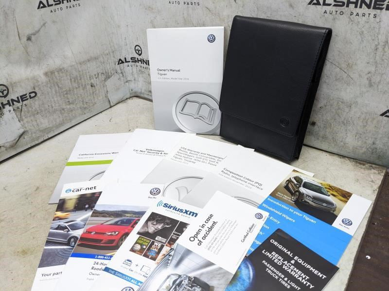 2016 Volkswagen Tiguan U.S. Edition Owners Manual Set with Case 5N0012723BB OEM - Alshned Auto Parts