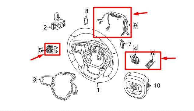 19-22 Ram 2500 Steering Wheel Cruise Control Radio Switch w/ Harness 68381318AC - Alshned Auto Parts