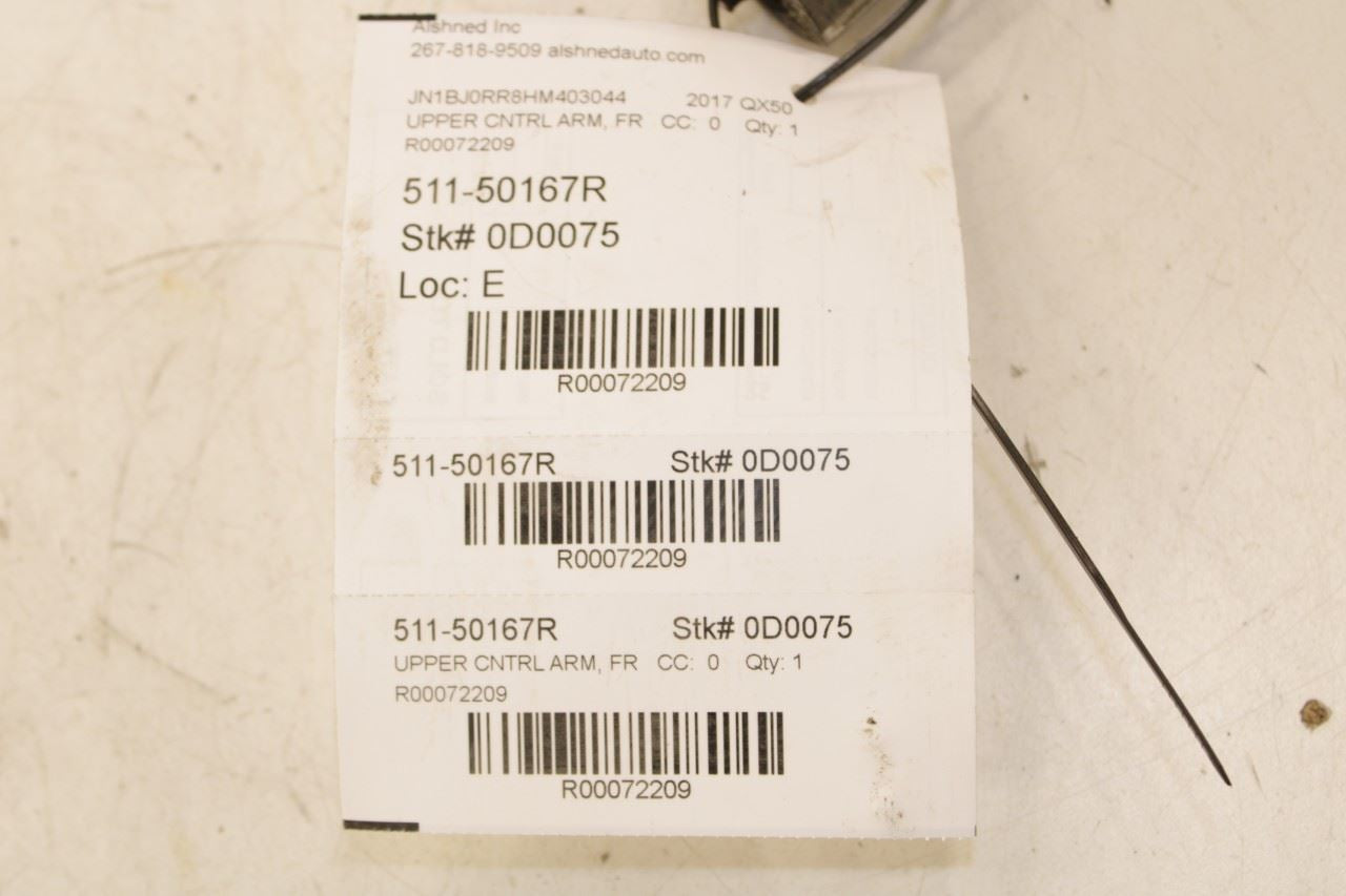 14-17 Infiniti QX50 AWD Front Right Passenger Side Upper Control Arm 54524-JL00C - Alshned Auto Parts