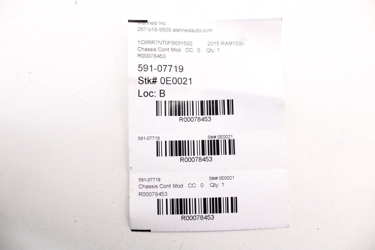 2013-2015 RAM 1500 Laramie Transfer Case Control Module TCCU TCCM 56029590AF OEM - Alshned Auto Parts