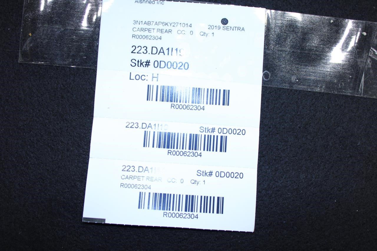 13-19 Nissan Sentra SV Rear Trunk Cargo Luggage Floor Carpet Mat 999E3-LZ000 OEM - Alshned Auto Parts