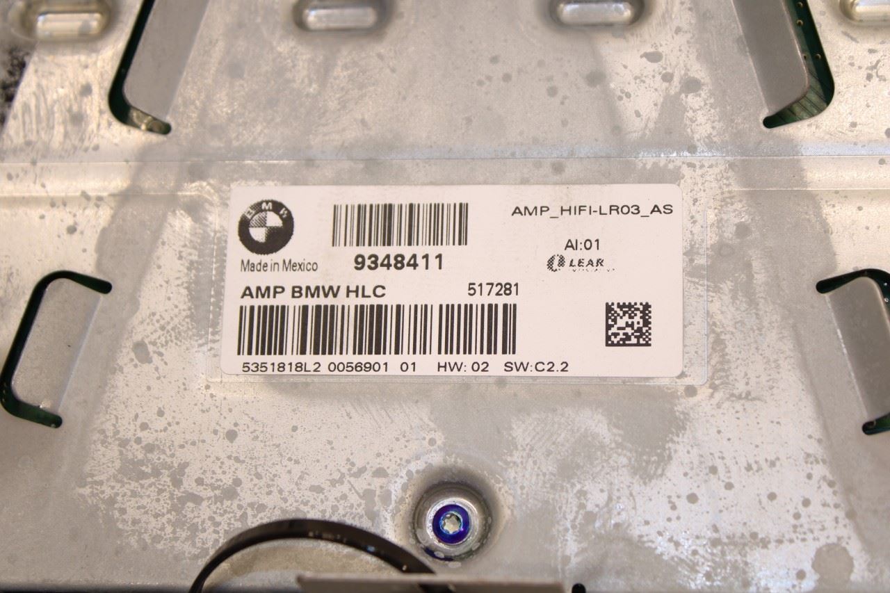 2011-2017 BMW X3 xDrive28i Hifi System Amplifier Amp 9348411 OEM - Alshned Auto Parts