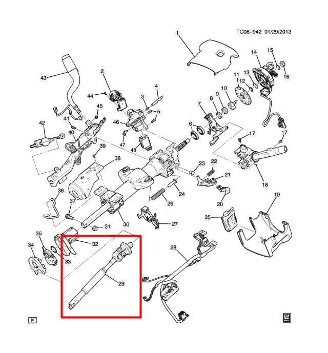 07-19 Chevrolet Silverado 1500 Work Truck 2WT Steering Column Intermediate Shaft - Alshned Auto Parts