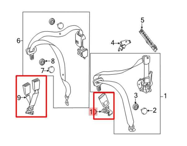 2010-16 Mercedes-Benz E350 4Matic Rear RH and LH 2nd Row Center Seat Belt Buckle - Alshned Auto Parts