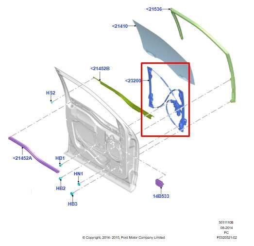 2015-20 Ford F150 XL Super Cab FR RH Door Window Regulator w/ Motor FL3Z1523200H - Alshned Auto Parts