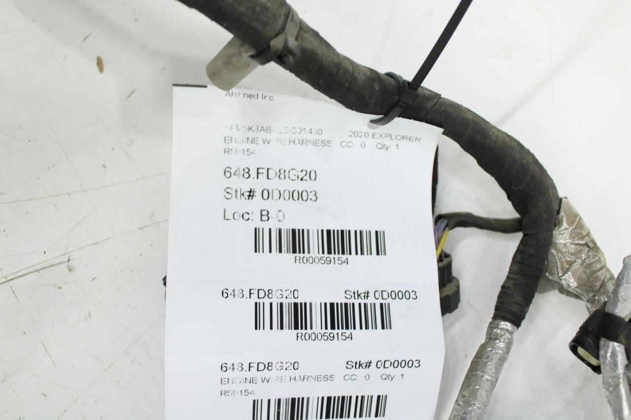 2020-2024 Ford Explorer 3.3L Engine Wire Harness LU5T-12C508-DH OEM *ReaD*AS-IS* - Alshned Auto Parts
