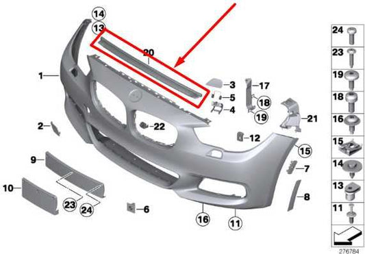 2010-2015 BMW 750Li xDrive Front Hood Bonnet Weatherstrip Seal 51767199435 OEM - Alshned Auto Parts