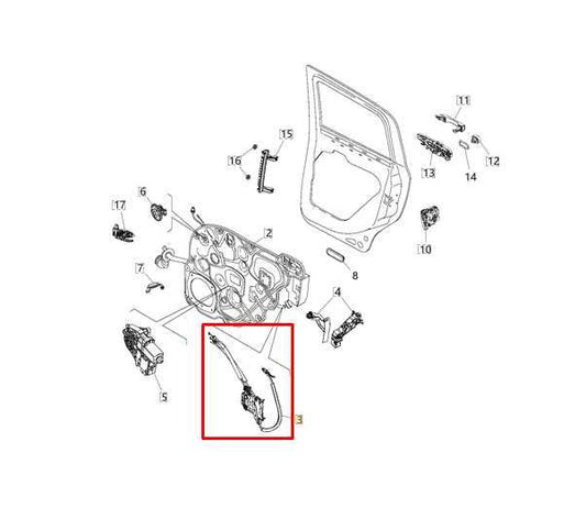 2015-23 Jeep Renegade Sport Rear Right Side Door Lock Latch Actuator 68268740AA - Alshned Auto Parts