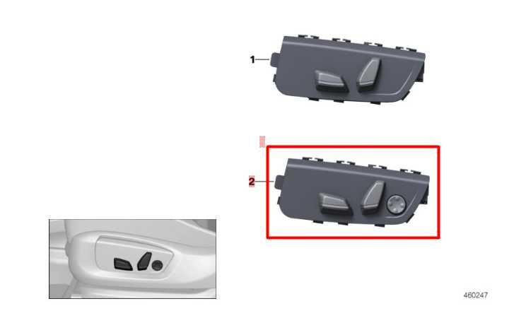 14-18 BMW X5 xDrive35i Front Passenger Right Side Seat Adjustment Control Switch - Alshned Auto Parts