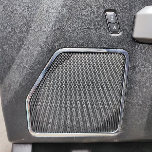 2015 Ford F150 Platinum Front Right Door Trim Panel Ebony FL3B-1823942-LA OEM - Alshned Auto Parts