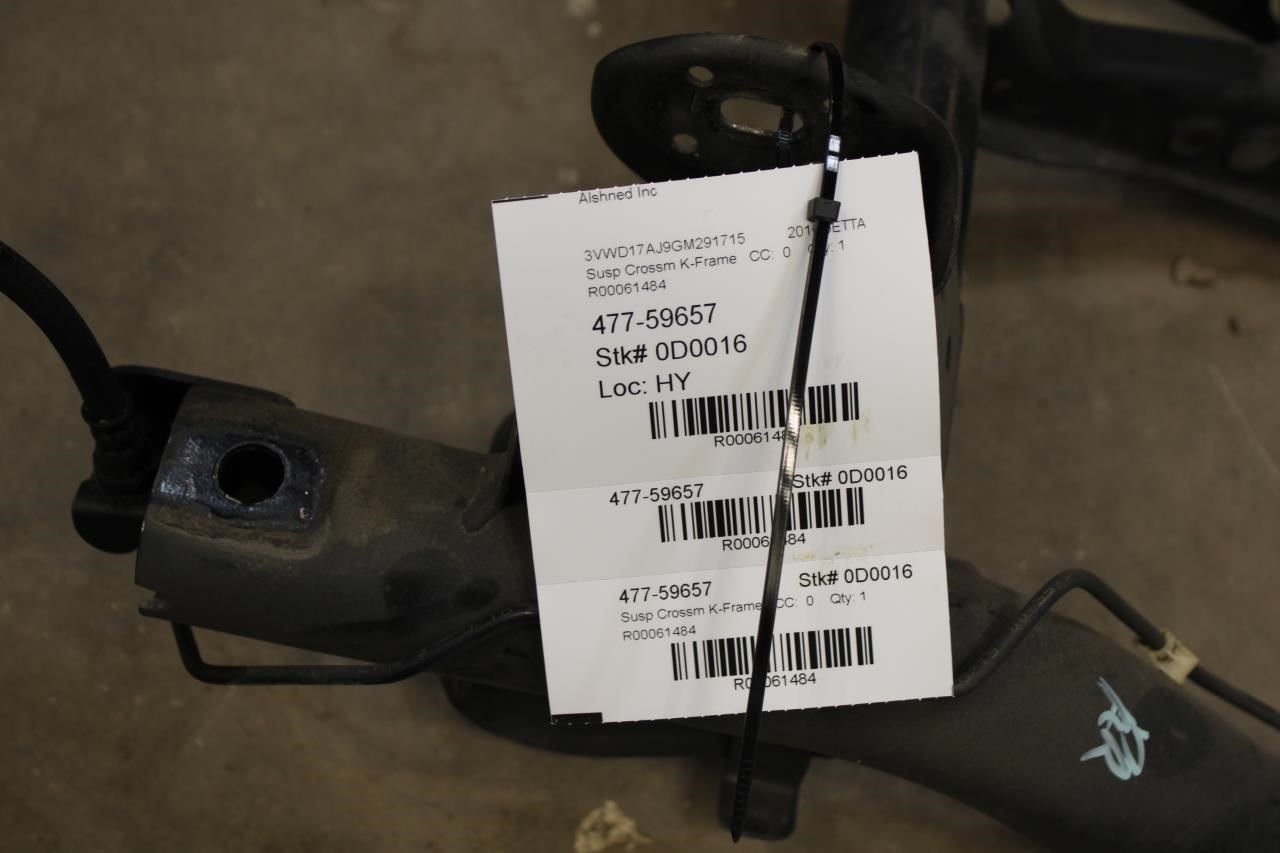 2011-2018 Volkswagen Jetta Sport FWD Rear Crossmember Subframe 5C0-500-025 OEM - Alshned Auto Parts