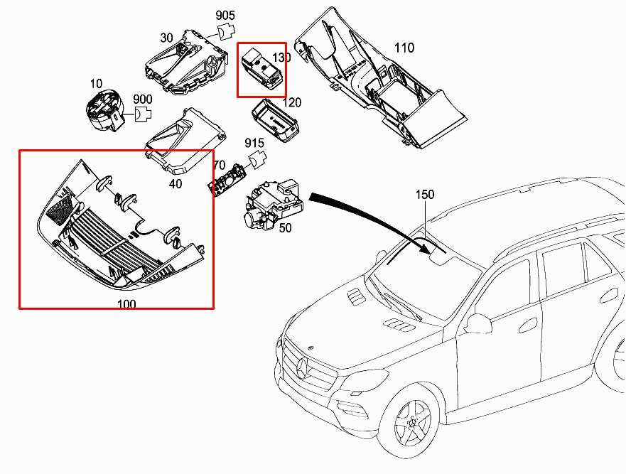 12-15 Mercedes-Benz ML350 RR View Mirror Cover Trim w/ Switch 166-821-14-36-7E94 - Alshned Auto Parts