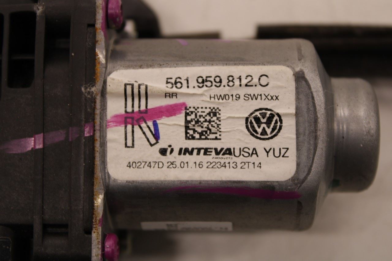 2012-2022 Volkswagen Passat SE Rear Right Side Door Window Regulator w/ Motor - Alshned Auto Parts