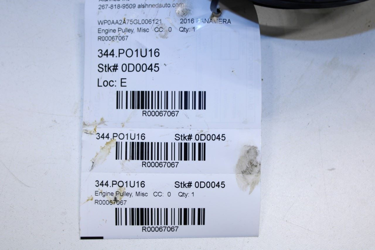 2011-2016 Porsche Panamera 4 3.6L Engine Crankshaft Pulley Vibration Damper - Alshned Auto Parts