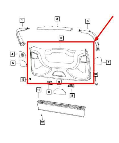 2017-2024 Chrysler Pacifica Liftgate Lower Trim Panel 6PP36PD2AA OEM - Alshned Auto Parts