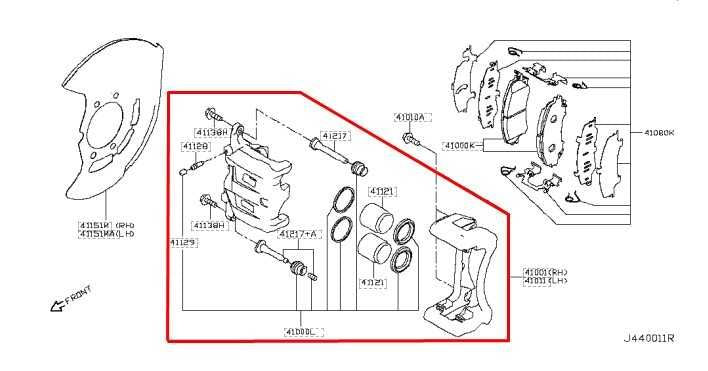 2017-2022 Infiniti Q60 Luxe Front Right Side Brake Disc Caliper 41001-4GA0A OEM - Alshned Auto Parts