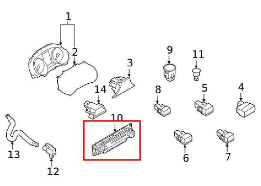 2020-2023 Nissan Sentra AC Heater Temperature Climate Control 27500-6LB2A OEM - Alshned Auto Parts