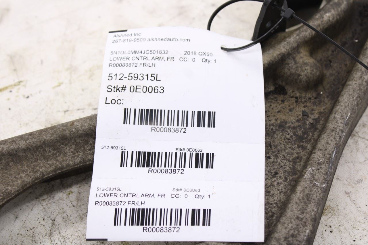 2014-2020 Infiniti QX60 AWD Front Suspension Left Lower Control Arm 54501-3JA0C11