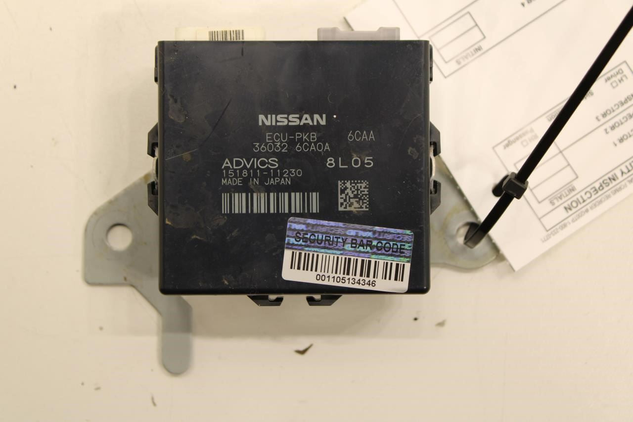 2019 Nissan Altima SL Parking Brake Control Module ECU ECM 36032-6CA0B OEM - Alshned Auto Parts